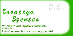 dorottya szentes business card